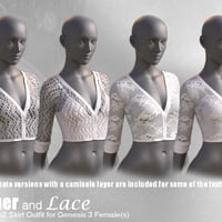 Leather And Lace Textures For Jeanz Skirts Daz 3d 5998