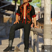 dForce Caballero Outfit Textures | Daz 3D