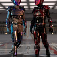 Daz Studio 3D sci-fi Crew Outfit